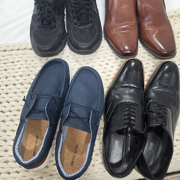 Black Leather Derby Shoes